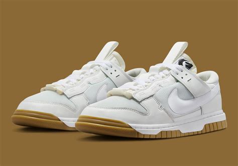 nike dunks white gum|Nike dunks with gumdrop bottoms.